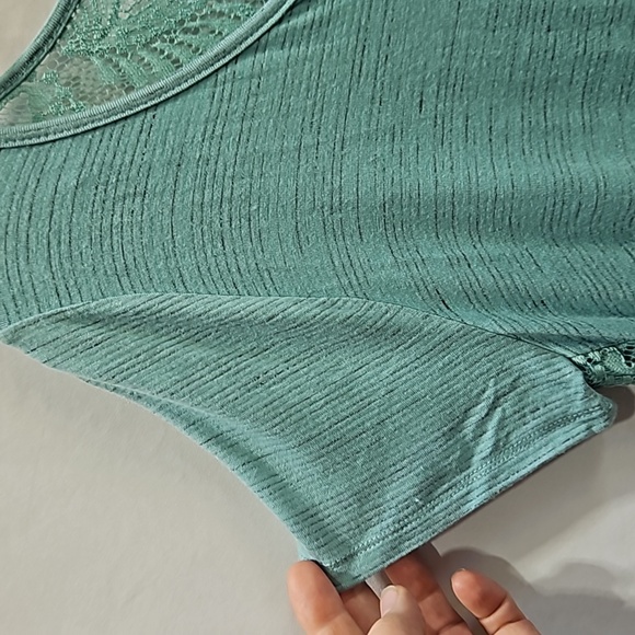 Tru Self, Aqua Top, Lace, Sz LG, Rayon, Stretch - Picture 5 of 15